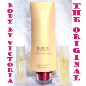 Victoria's Secret BODY BY VICTORIA OG Original Perfume Mini X2 + Luminous Lotion